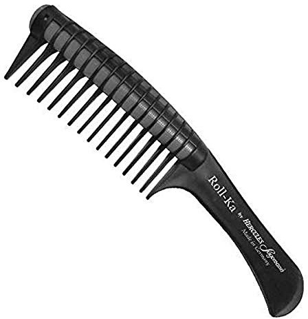 HERCULES SÄGEMANN - 79402 Roll-Ka | Silber/Schwarz Roll-Kamm zum innovativen Verteilen und Einarbeiten von Pflege-Produkten