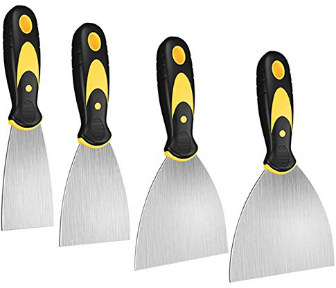 Espátulas de Acero Inoxidable,Espatula rascador multiusos,Raspador de Masilla,Espátula Escayola y Masilla,Raspadores de Pintura，raspador de hoja de metal,Espatulas Para Masilla,Espátula Pintor