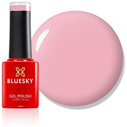 Bluesky Gel Nail Polish, Blush Bunny, Mini, 80562, Light Pink, Rose, Long Lasting, Chip Resistant, 5ml (Requires Drying Under UV LED Lamp)