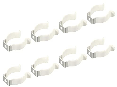 sourcing map T8 U Clip LED Fluorescente Tubo Soportes Montaje Soporte, Paquete de 12