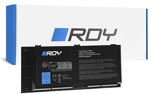 RDY Batteria Notebook FV993 FJJ4W PG6RC R7PND RY6WH T3NT1 DWG4P V7M28 FVWT4 per Dell Precision M4600 M4700 M4800 M6600 M6700 M6800 (Capacità: 4000 mAh 11.1V)