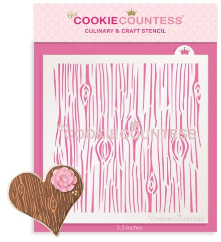 The Cookie Countess New Wood Grain Stencil