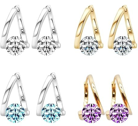 DMNQ 4pcs Earrings For Women Aretes De Mujer Pendientes Germanio LinfáTico Aretes De Pendientes LinfáTicos Moda Regalo De MagnéTicos Para Bajar De Peso Anillo Terapia Earrings For Women