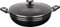 Catergold Premium Non-Stick Wok Karahi Pan Traditional Style with Glass Lid Aluminium Flat Bottom Suitable for All Hob Induction (30cm Side Handles)