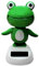 Huayeex Solar, Solarfigur Wackelkopffigur, Wackelkopffrosch Auto Wackelkopftier Solar Schaukelspielzeug, Wackelfigur Schwingende Ornamente Armaturenbrett Dekoration Für Auto Büro Deko