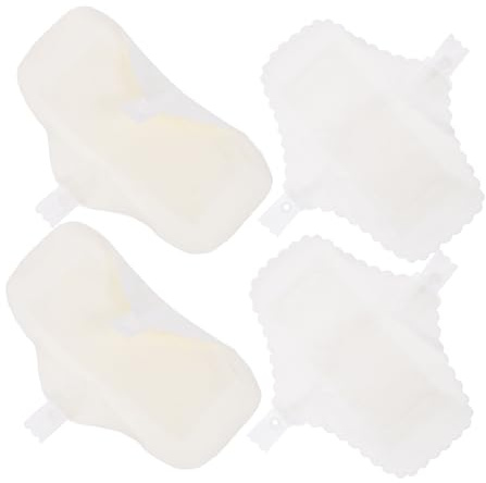 FRCOLOR 4piezas Compresas Menstruales Reutilizables De Algodón y Diseño Transpirable Para Uso Diario y Maternidad
