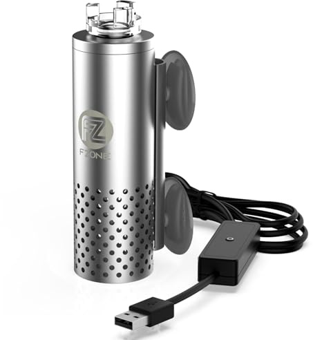 FZONE Aquarium Surface Skimmer, Mini Electric Surface Skimmer with USB Power for Planted Tanks