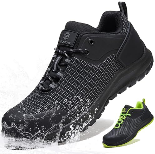 ISOOUS Chaussures de Sécurité Hommes Femmes S3 ESD Baskets de Sécurité SRC