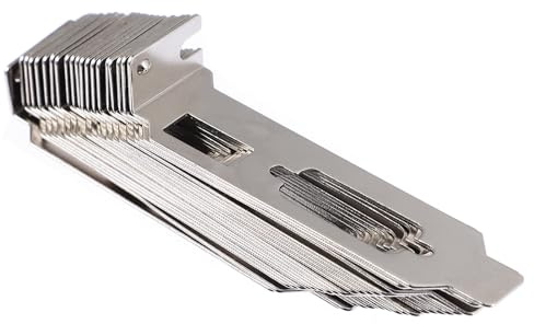 COHEALI 20 Pezzi Piastra di Chiusura Slot Pci in Acciaio Ventilato, Staffa Vuota per Case Pc, Blocco Chassis Anti Polvere Resistente per Componenti Interni Computer, Facile Installazione