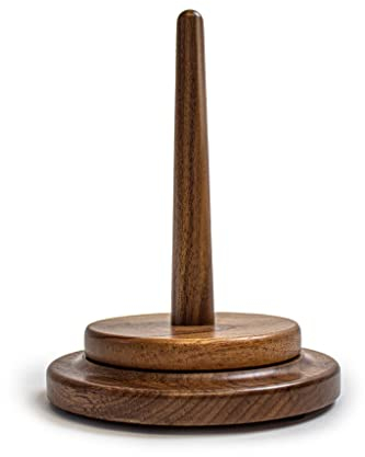 myboshi Wollabwickler Exclusive, Nussbaum, beidseitiges geschlossenes Metallkugellager, handgefertigt, Made in Germany Nussbaum Exclusive