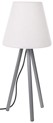 Northpoint LED Outdoor Stehlampe Standlampe für den Garten 64cm hoch mit Standfuß austauschbare E27 Glühbirne 10W kaltweiße Glühbirne 3m Netzkabel (E27 Leuchtmittel)