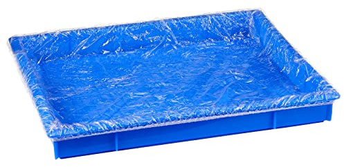 Tondiamo 50 Pieces Cage Liners for Small Animals Disposable Hamster Tray Liner Clear Plastic Box Liner Leak Proof Guinea Pig Cage Liner Bag Litter Toilet Film for Rabbit Bunny Hamster Hedgehog