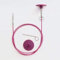 KnitPro Swivel 360° Inter. Cable for 60cm Needle - 3pcs, Purple