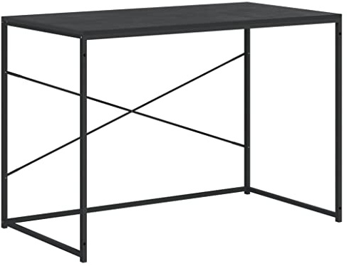 vidaXL Scrivania per Computer Nera 110x60x70 cm in Legno Multistrato