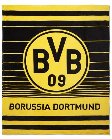 Borussia Dortmund BVB Fleecedecke Streifen
