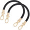 WANYI 2 Stück 40cm Taschenhenkel Leder Taschengurte zum Wechseln DIY Taschengriffe Schultergurt Taschenriemen Ersatzhenkel für Taschen Handtasche Geldbörse mit 2 Gold Karabinerhaken (Schwarz)
