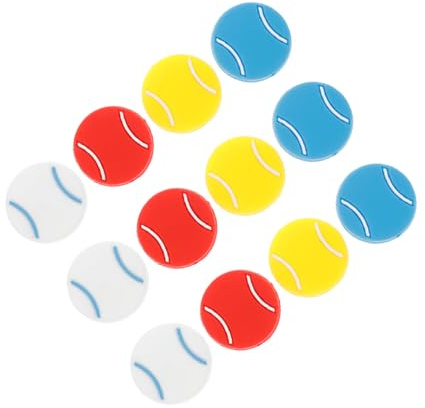 Healvian 12 Amortiguadores para Raquetas de Tenis de Silicona Kit 12 Piezas Amortiguador de Vibraciones para Tenis Accesorio Antivibración para Control de Impacto y Protección