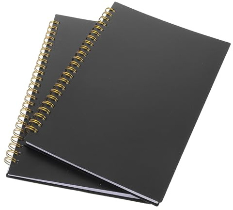 KICHOUSE Libro Contabile a Griglia Vuota 2 Pezzi Copertina in Pp Resistente, 60 Fogli per Contabilità e Monitoraggio Spese, Taccuino Leggero per Uso Aziendale, Domestico e Viaggi di Lavoro