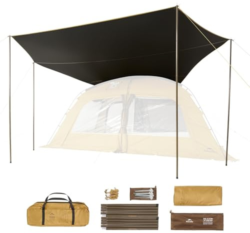 Naturehike Dune 10.9 One-bedroom, one-living-room Tent-Canopy/Yellow Acessory (Can be used independently)