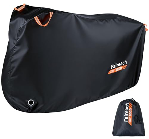 600D Bike Cover Waterproof Outdoor, Extra-thick OXFORD Fabric Heavy Duty Bicycle Cover, Anti Dust Rain Snow UV Ebike Covers for Mountain Road Electric Bike, 200x110x70cm, - For 1 Bikes
