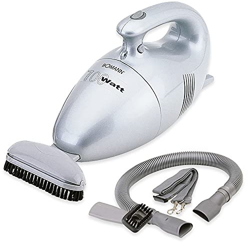 Mini Handsauger mit Tragegurt Viel Zubehör Handstaubsauger Ministaubsauger Trockensauger Staubsauger Krümmel Sauger (Leistungsstarke 700 Watt, Beutellos)