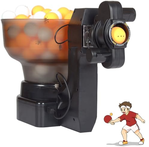 Robot de Tenis de Mesa portátil con 36 Pelotas giratorias Diferentes Máquina automática de Pelotas Robot de Ping Pong Máquina de Ping Pong con Pelotas de Tenis de Mesa
