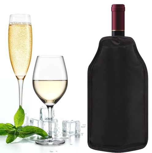 Waldpsring Kühlmanschette Wein, Weinkühler Manschette, Flaschenkühler Manschette, Geeignet Für Wein, Champagner, Bier, Wiederverwendbar