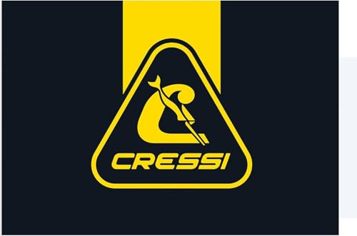 Cressi Carpet 100 X 70cm Black/Yellow - Alfombra de Entrada Exterior e Interior para Tiendas y Oficinas, Antideslizante y Lavable a Máquina, Ultra-Absorbente, Negro/Amarillo, 100 X 70cm