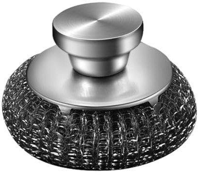 Stainless Steel Scrubber, Steel Wool Scrubber, Stainless Steel Dish Cleaner, Steel Wool, Metal Steel Wool, Heavy-Duty Cleaning Power Versatile Cleaning Applications for Kitchen Pots Pans Grills Sink