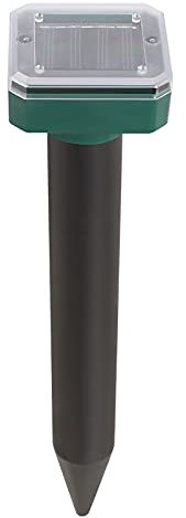 Mole Repeller Solar Powered Repellent Mole Voles Gopher Mice and Rats Rodents Sonic Repeller Pest Control Snake Repellent Mole Deterrent Waterproof (