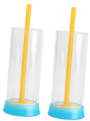 CIMAXIC 2 Stück Bienenkönigin Markierungsflasche Mit Kolben Imkerei Werkzeug Zufällige Farbe Einfach Zu Verwenden
