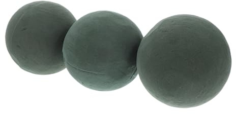 FONDOTIN Kit 3 Pezzi Schiuma Floreale Rotonda Assorbente per Fioristi, Palline di Spugna per Composizioni Floreali Fai da Te, Mantenimento Freschezza Fiori per Casa e Ufficio