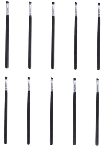 Healvian 10pièces Pinceau à Sourcils Biseauté Outil de Maquillage Pinceau Sourcil Portable sans Perte de Pigment Facile à Nettoyer