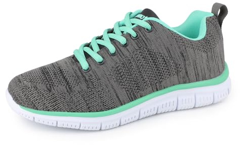 riemot Sneakers Scarpe da Ginnastica Donna Traspiranti Scarpes da Running Corsa Camminata Tennis Outdoor Fitness Sportive Scarpe Palestra Donna Sneaker per Jogging Lavoro Leggere Casual, Grigio, 38 EU
