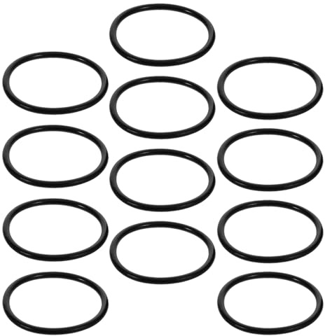 TOPBATHY Anelli in Gomma Antivibrazione Isolamento Vibrazioni per Supporto da Scrivania 12 Pezzi Fasce Elastiche Antiurto 1,3 e Fissaggio Stabile per Microfono a Condensatore