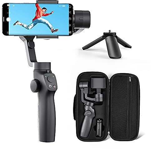 VanTôp Nimbal M3 Gimbal smartphone, 3-axlig mobiltelefon gimbal för iPhone och Android, smartphone stabilisator med hitchcock-effekt, inceptionsläge, smart spårning, sportläge, tidslaffare för vlogger
