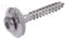 Spenglerschrauben aus Edelstahl V2A rostfrei 2-teilig mit EPDM-Dichtscheibe D15mm TX20 Antrieb Torx DIN 7995 ISO 3506 (4,5 x 35 mm, 100)
