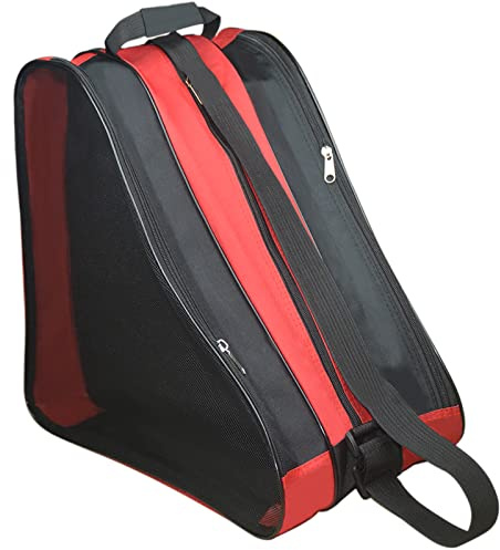 Gooyule Roller Skate Bag, Adjustable Shoulder strap Ice Skate Bags for Girls Boys and Most Adults, Large Capacity Skate Bag Fits Quad Skates, Inline Skate and Most Roller Skating Accessories