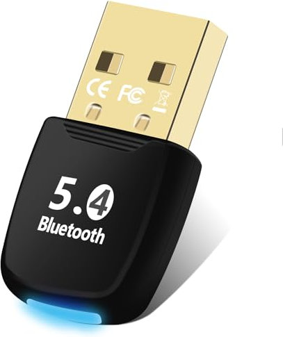 Flintronic Adattatore Bluetooth 5.4 per PC, Dongle USB, Chiavetta per Windows 11/10/8.1/7, Desktop, Laptop, Auricolari, Tastiera, Mouse