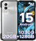 DOOGEE Blade 20 Telephone Portable Incassable Android 15, Batterie 10300 mAh 18 W, 6,6’’ HD IPS + 90 Hz, 20GB RAM + 128GB ROM/TF 2TB Smartphone Incassable, Caméra 16MP, NFC/5G Wifi/GPS/IP68 / IP69K