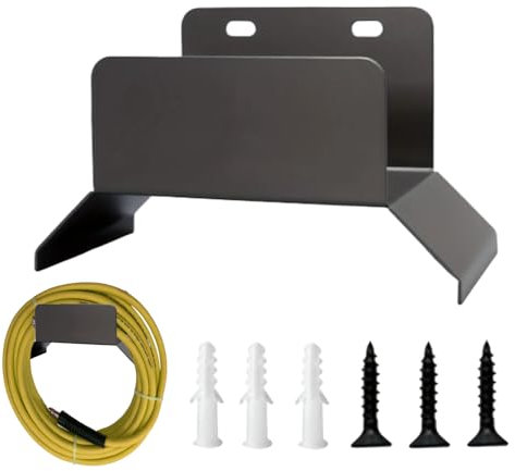 Gupcaqosjw Support Pour Tuyau d'Arrosage - Rangement Murale Robuste pour Tuyau d'Arrosage - Support Organisateur Anti-Rouille pour Jardin, Garage et Ferme