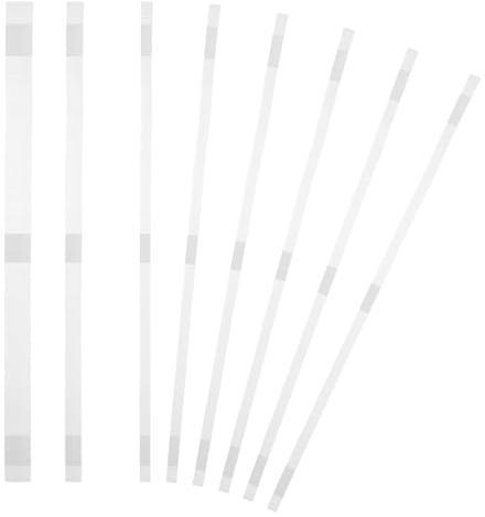 PATIKIL 6x285mm Bandes De Reliure Thermique, 20PCS Bandes Adhesives Colle A Chaud Avec Support Maille Pour Reliure Livres Albums Photos Fichiers Artisanat Format A4 Letter, Blanc