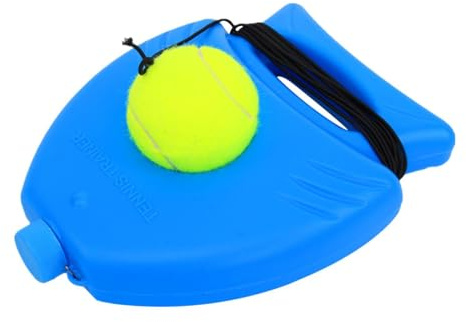 Tennistränare | Smidig rekyl med dragsko – tennisboll på reptränare | för vuxna barn nybörjare sportträning färdighetsutveckling, bakgård park stadsdel