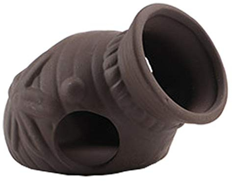 Norgail Ceramic Jar Aquarium Decorations Fish Tank Cave Breeding Cones Cave Fish Tank Ornaments for Amano Shrimp Cichlid Bonsai to Play, Hide and Rest