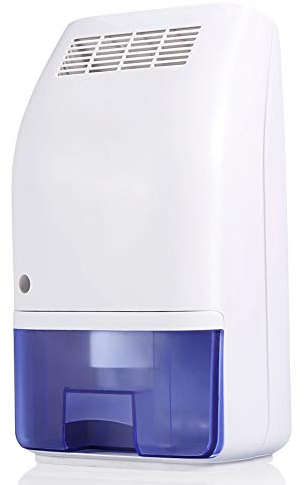 Ejoyous 700ml Luftentfeuchter, Elektrischer Bautrockner Entfeuchter Tragbarer Raumentfeuchter mit Kontrollleuchte für Keller kleine Räume Wohnung Garage Büro Raum 16,3 x10,7x27,6cm