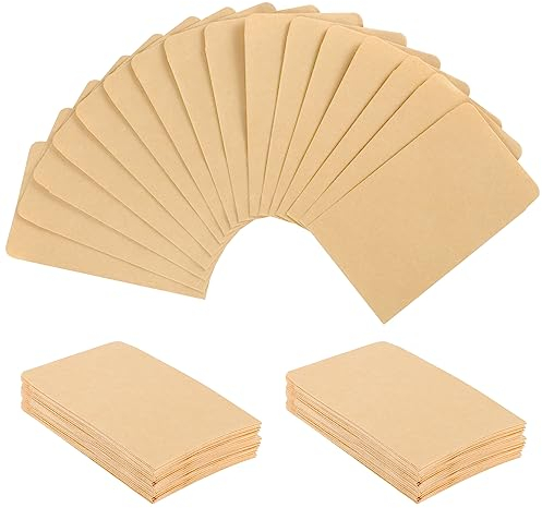 300 Stück Papiertüten Klein, 6 x 10 cm Minitüten Samentütchen Mini Kraftpapiertüten Adventskalender zum Befüllen für Schmuck Münzen Kleinigkeiten Weihnachten Hochzeit (Braun)