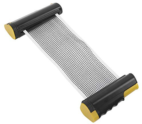 Red de pong para cualquier red de tenis de mesa de 5.5 x 7.5 pulgadas, portátil, de plástico, poliéster, algodón, telescópica, ajustable, para mesa de tenis de mesa con un grosor de borde ondulado
