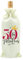 CHEERYMAGIC 50th Birthday Gift for Women, Birthday Party Decorations Drawstring Burlap Wine Bottle Bag Gift, Bottle Present Cover for Mum Wife Best Friend Colleagues Sister Auntie A4PTJLPD