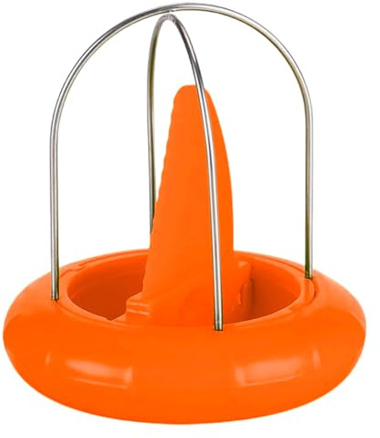 CABLEPELADO - Cortador y Pelador de Kiwis y Frutas Tropicales 2 en 1 Naranja – Utensilio de Cocina Universal con Cuchilla Serrada y Varillas de Acero Inoxidable – Pelador Práctico