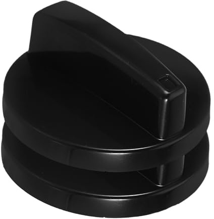 Kisangel 2pcs Switch Knob for Oven and Bbq Grill Replacement Control Knob for Electric Pressure Cooker Air Fryer Stove Cooker Timer Function